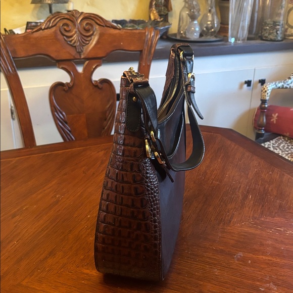 Brahmin Black and Brown Women’s Messenger Bag - Picture 2 of 5